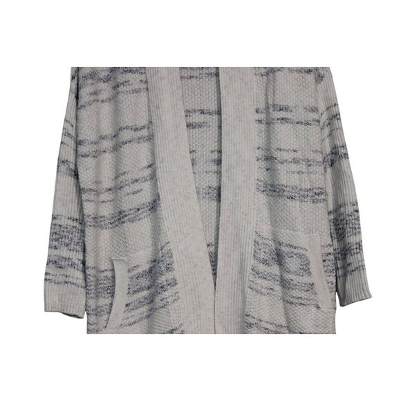 J Jill Purejill Long Cardigan Sweater Small Knit Open Cotton Coastal Lagenlook - Picture 3 of 13